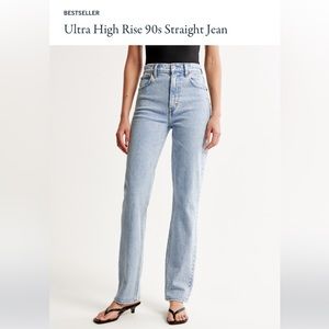 Abercrombie Ultra High Rise 90s Straight Jeans
